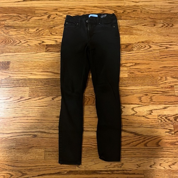 7 For All Mankind Woman’s black Ankle Skinny Jeans Size 25 - Picture 2 of 8
